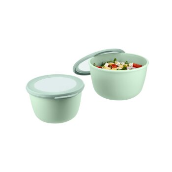 SILVERCREST® Frischhaltedosen, 2er Set (Sichtfenster rund) - B-Ware sehr gut