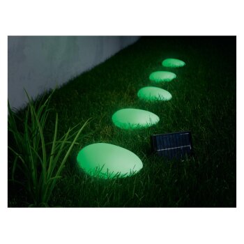 LIVARNO HOME RGB Solar-Bodenlichterkette, mit Erdspieße - B-Ware