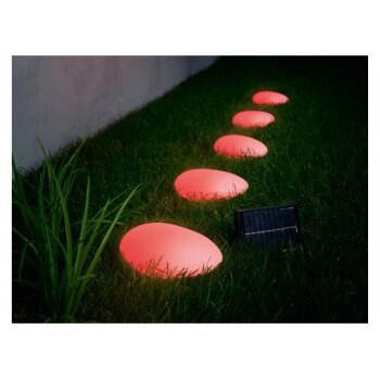 LIVARNO HOME RGB Solar-Bodenlichterkette, mit Erdspieße - B-Ware