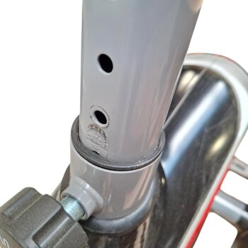 Christopeit Sport Ergometer AL 2 (silber/schwarz/rot) - B-Ware Transportschaden