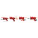 Playtive Soft Dart Pistole Dinosaurier inklusive 10 Schaumstoffpfeilen (Rot) - B-Ware sehr gut