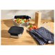 SILVERCREST® Edelstahl-Frischhaltedosen-Set (Quadratisch, Silber/Schwarz) - B-Ware neuwertig