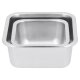 SILVERCREST® Edelstahl-Frischhaltedosen-Set (Quadratisch, Silber/Schwarz) - B-Ware neuwertig