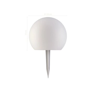 LIVARNO® LED-Solarleuchte / LED-Solarleuchten (2er Ball) - B-Ware neuwertig