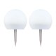 LIVARNO® LED-Solarleuchte / LED-Solarleuchten (2er Ball) - B-Ware neuwertig