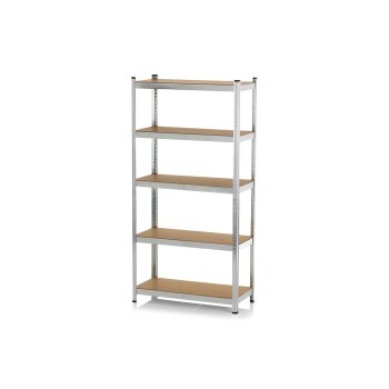EASYMAXX Schwerlastregal mit 5 belastbaren Holzböden...