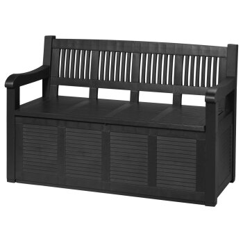 LIVARNO® Gartenbank, in Holzoptik, 280 L - B-Ware