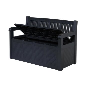 LIVARNO® Gartenbank, in Holzoptik, 280 L - B-Ware