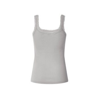 esmara® Damen Gerippte Tops mit Spitze, 3 Stück - B-Ware