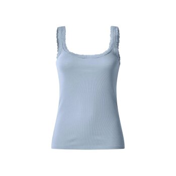 esmara® Damen Gerippte Tops mit Spitze, 3 Stück - B-Ware