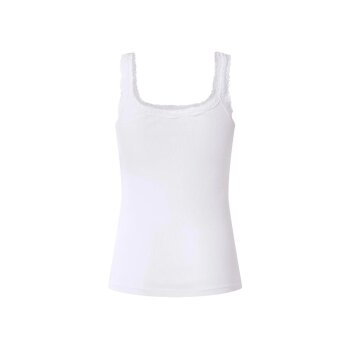 esmara® Damen Gerippte Tops mit Spitze, 3 Stück - B-Ware