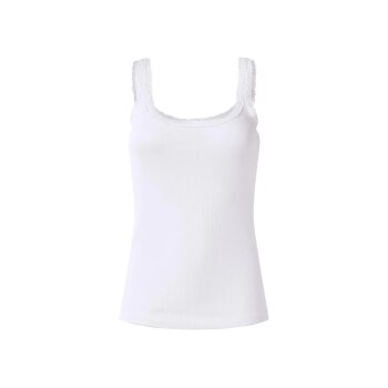 esmara® Damen Gerippte Tops mit Spitze, 3 Stück - B-Ware