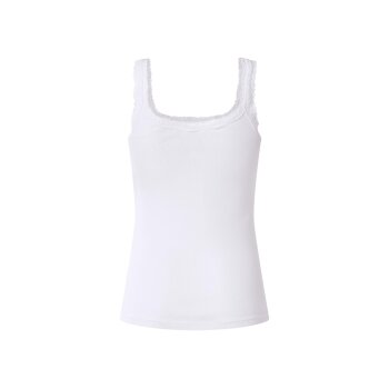 esmara® Damen Gerippte Tops mit Spitze, 3 Stück - B-Ware