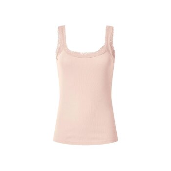 esmara® Damen Gerippte Tops mit Spitze, 3 Stück - B-Ware