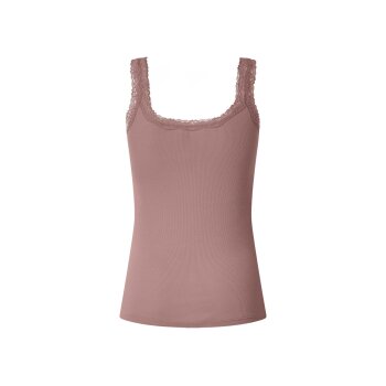 esmara® Damen Gerippte Tops mit Spitze, 3 Stück - B-Ware