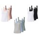 esmara® Damen Gerippte Tops mit Spitze, 3 Stück - B-Ware