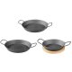 GRILLMEISTER Ø 32 Eisen-Grillpfanne / Ø 28,5 Eisen-Grillpfanne mit perforiertem Boden / Ø 20 Eisen-Grillpfanne mit Servierbrett - B-Ware