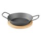 GRILLMEISTER Ø 32 Eisen-Grillpfanne / Ø 28,5 Eisen-Grillpfanne mit perforiertem Boden / Ø 20 Eisen-Grillpfanne mit Servierbrett - B-Ware