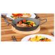 GRILLMEISTER Ø 32 Eisen-Grillpfanne / Ø 28,5 Eisen-Grillpfanne mit perforiertem Boden / Ø 20 Eisen-Grillpfanne mit Servierbrett - B-Ware