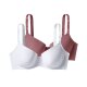 Esmara Damen Bügel-BHs, 2er Set, 100D, weiß/rosa - B-Ware sehr gut