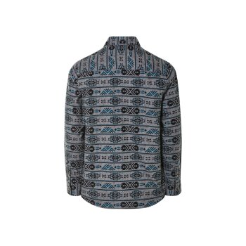 LIVERGY® Herren Flanell-Freizeithemd, mit abgerundetem Saum (gemustert/grau/schwarz, XL(43/44)) - B-Ware sehr gut