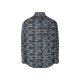 LIVERGY® Herren Flanell-Freizeithemd, mit abgerundetem Saum (gemustert/grau/schwarz, XL(43/44)) - B-Ware sehr gut