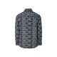 LIVERGY® Herren Flanell-Freizeithemd, mit abgerundetem Saum (gemustert/grau/schwarz, XL(43/44)) - B-Ware sehr gut