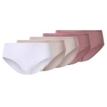 esmara® Damen Hipster, 5 Stück (pink/weiß, XS(32/34)) - B-Ware neuwertig