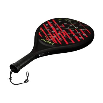 CRIVIT Padelschläger (Schwarz/Rot) - B-Ware neuwertig