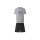 esmara Men Herren Pyjama (grau/schwarz, S(44/46)) - B-Ware neuwertig