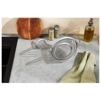 SILVERCREST® Edelstahl-Sieb-Set, 3 Stück -...