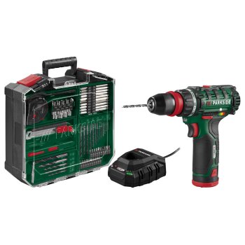 PARKSIDE® 12 V Akku-Bohrschrauber-Set PBSA 12 F5, mit...