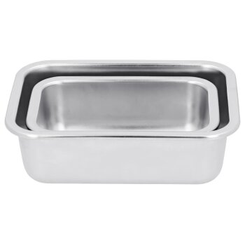 SILVERCREST® Edelstahl-Frischhaltedosen-Set (Rechteckig, Silber/Schwarz) - B-Ware sehr gut