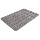 LIVARNO home Kurzflor-Badematte, 60 x 90 cm, mit rutschhemmender Unterseite (Grau) - B-Ware neuwertig