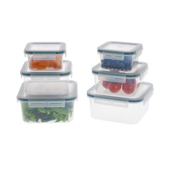 SILVERCREST® Frischhaltedosen-Set, 6 Stück - B-Ware