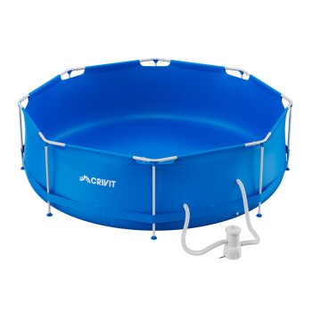 CRIVIT Metal-Frame-Pool, Ø 300 cm - B-Ware neuwertig