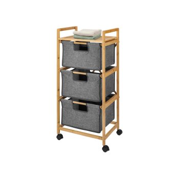 LIVARNO® Bambusregal, Rollregal mit 3 Fächern - B-Ware gut