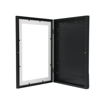 LIVARNO® Dekorativer Bilderrahmen mit Aufbewahrung, schwarz - B-Ware neuwertig