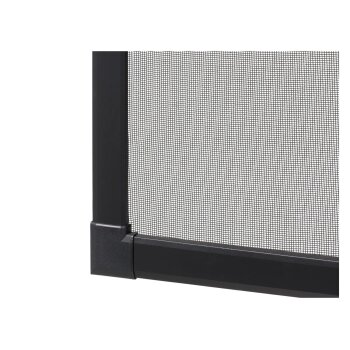 LIVARNO® Alu-Teleskop-Insektenschutzfenster, 120 x 140 cm (Anthrazit) - B-Ware neuwertig