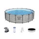 Bestway Pool Steel ProMAX™, mit Filtersystem und Treppe, Ø 488 x 122 cm - B-Ware neuwertig