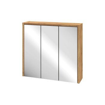 LIVARNO® Spiegelschrank Verona, mit 6 Einlegeböden, Wotan-Eiche - B-Ware Transportschaden