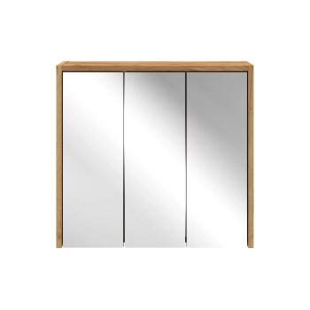 LIVARNO® Spiegelschrank Verona, mit 6 Einlegeböden, Wotan-Eiche - B-Ware Transportschaden