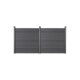 HOME DELUXE WPC Sichtschutzzaun »CALLADO«, 2x Element, 3 Pfosten - B-Ware sehr gut