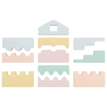 PLAYTIVE Bausteine-Puzzle, zum Stapeln (Pastell) - B-Ware sehr gut