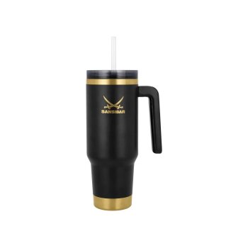 SANSIBAR Edelstahl-Isolierbecher (schwarz) - B-Ware...