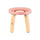 LIVARNO home Kinderhocker mit Aufbewahrung, mit Holzfüßen (Holzfüße - Regenbogen) - B-Ware gut