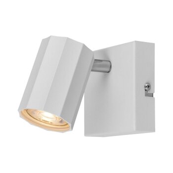 LIVARNO home Wand-/Deckenleuchte, neig- und schwenkbarer Spot (quadratisch, weiß) - B-Ware neuwertig