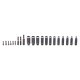 PARKSIDE PERFORMANCE® Schlag-Steckschlüssel- und Bit-Satz, 21-teilig - B-Ware