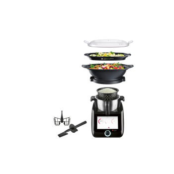 SILVERCREST® KITCHEN TOOLS Monsieur Cuisine smart SKMS 1200 C1, schwarz - B-Ware gebraucht