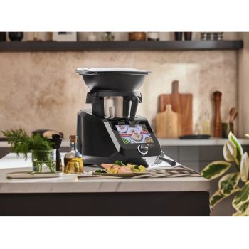 SILVERCREST® KITCHEN TOOLS Monsieur Cuisine smart SKMS 1200 C1, schwarz - B-Ware gebraucht